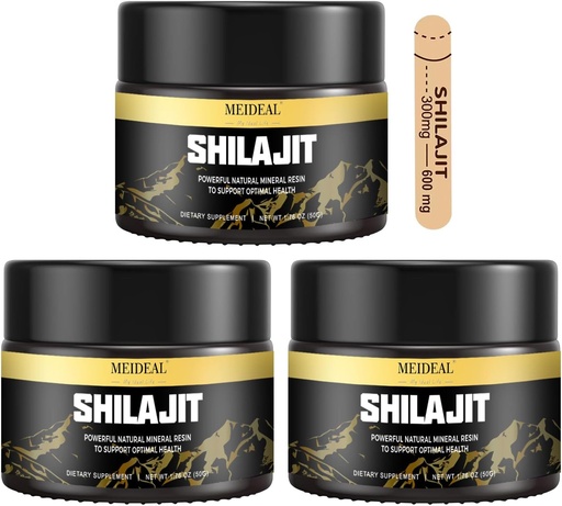 [BRSROCQQO4PQKCTH] Shilajit Pure Himalayan Organic Shilajit Resin, Gold Grade Shilajit Resin with 85+ Trace Minerals & Fulvic Acid, Pure Shilajit Supplement for Better Health, 50 Gram (3 Pcs)