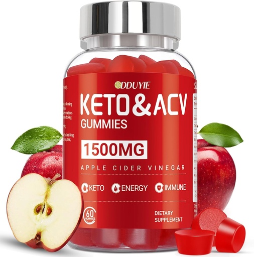 [BRSRAZTYBEOR42T6] Brilhante Keto ACV Gummies - 1500mg Ābolu Sidrs Etiķis Gumijas ar granātāboliem Bietes un vitamīns B12 B6 - vīriešiem un sievietēm - ĢMO bezmaksas & vegan - 60 Count