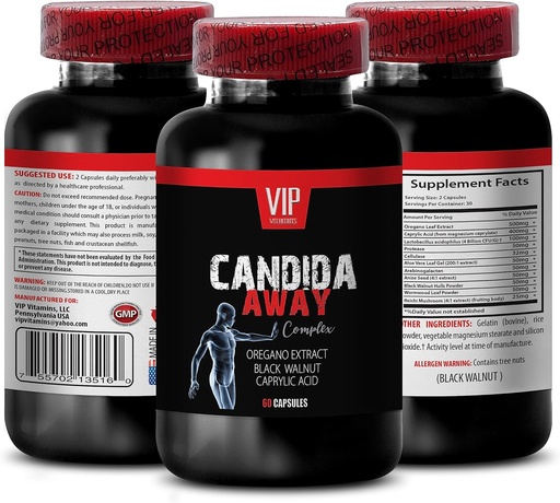 [BRSRABQ6BB5RUAAZ] candida cleanse - CANDIDA AWAY - candida cleanse support, candida cleanse for men, candida cleanse supplement, candida support, candida cleanse support for women, liver support 1 Bottle 60 Capsules