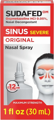 [BRSRAFL7OEMAI3TV] Sustafed Sinus Smarkiai Originalus Nazal Spray, 12 Valandos Nazal Spray Decongestant greitas, galingas Congestion Relief Dėl Colds ar alergijos, Oxymetazoline HCl .05% Nose Spray, 1 fl. oz