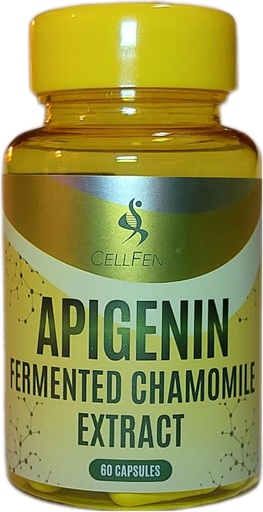 [BRSROFIOCABBSAAV] Apigenin | Fermented Chamomile Extract | standardized to 100mg of Apigenin per Capsule | 60 Vegan Capsules (500mg)