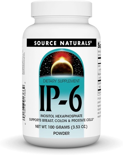 [BRSWIZYTBIDGICTM] Source Naturals IP-6 Inositol Hexaphosphate Powder, Inc. 100 gm Powder