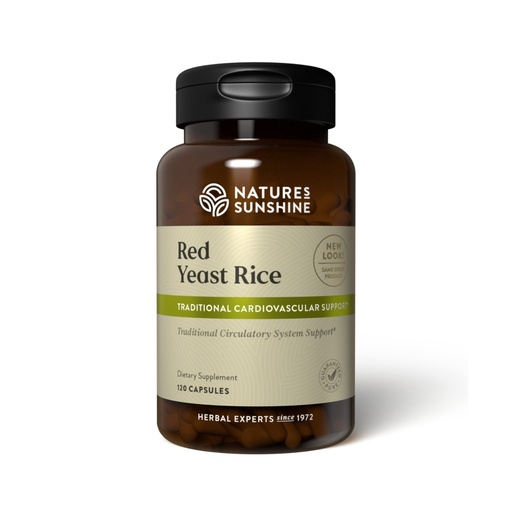 [BRSWIYQ6CJYQKHDU] Nature's Sunshine Red Yeast Rice, 120 Capsules, Kosher | Helps Support The Production of Good Cholesterol in The Liver and Supports The Circulatory System