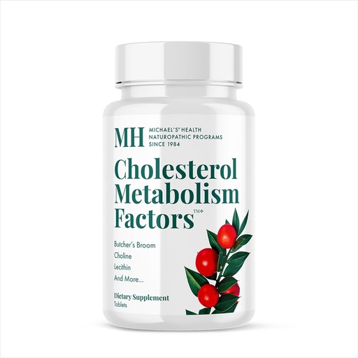 [BRSWIY33OAMBMCLO] MICHAEL'S Health Naturopathic Programs Cholesterol Metabolism Factors - 180 Tablets - Helps Improve Circulation - Statin & Red Yeast Rice Free - 30 Servings