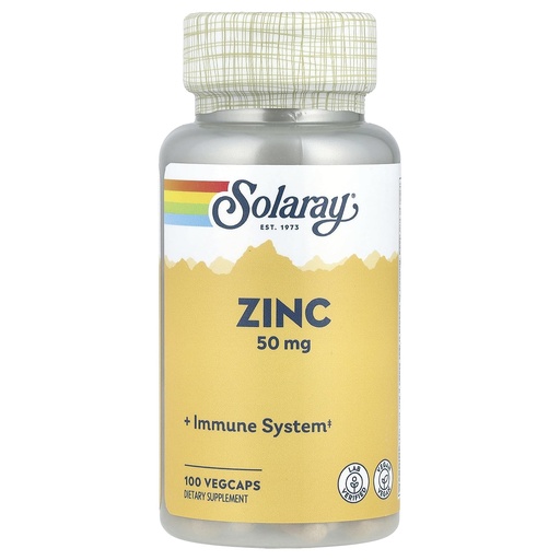 [BRSWIYQ2A4CRGGTG] Solaray, Zinc 50Mg, 100 Vegetarian Capsules