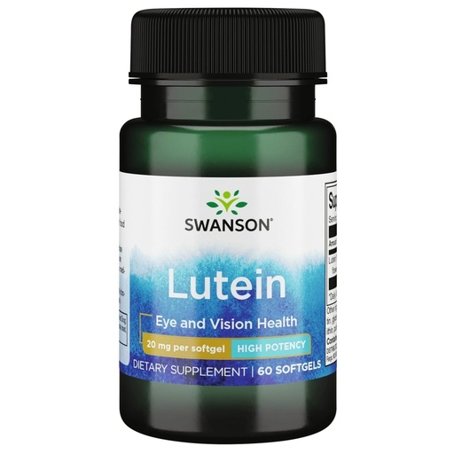 [BRSWGEIPCR6ROEL3] Swanson Lutein 20 Milligrams 60 Sgels