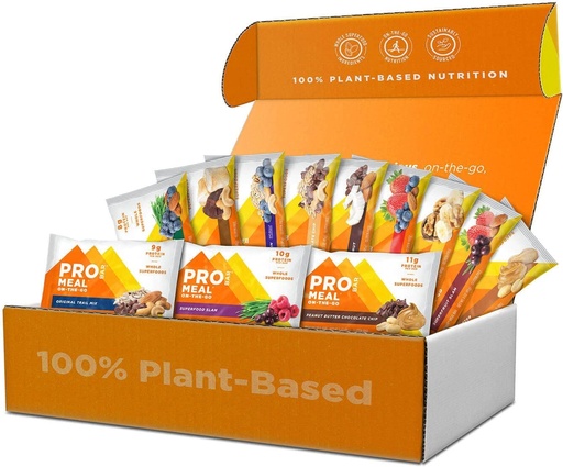 [BRSWKH34BEMAOED3] PROBAR MEAL Bar – Plant Based Meal Replacement Bar with Whole Food Ingredients, Oats, Nuts & Seeds, Vegan, Gluten Free, Non-GMO Nutrition Bar for Breakfast, Travel & On-the-Go Energy (12 Flavor Variety Pack, 12 Count)