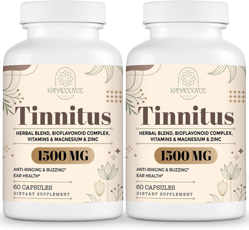 [BRSROAYZA57QAG36] 1500MG Tinnitus for Ringing Ears, Tinnitus Supplemen, 120 קפסולות
