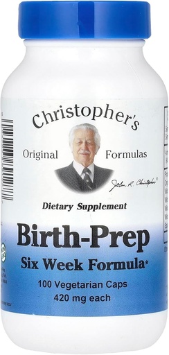 [BRSWECQCO4PRMCD6] Dr. Christopher 's Birth Prep - 100 vegetariánských kapslí