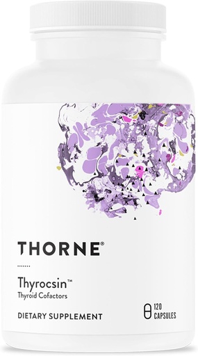 [BRSWIZQ6PIDRGE3A] THORNE - Thyrocsin - Thyroid Cofactors for Thyroid Function Support* - Supplement with Vitamins B12, C & E, Ashwagandha, Iodine, Zinc, Selenium, Copper & L-Tyrosine - 60 Servings