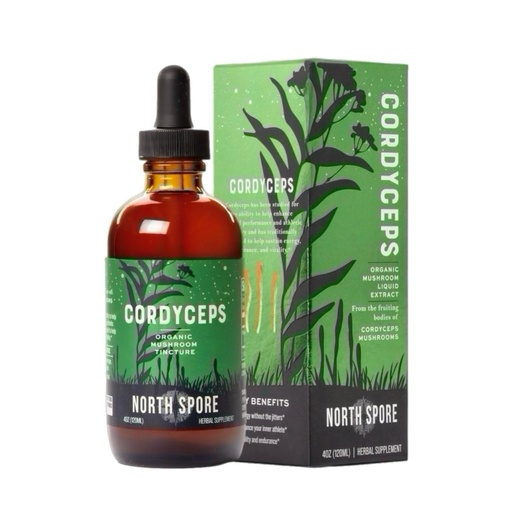 [BRSRAEIDPIHQ2HI2] North Spore Cordyceps Mushroom Extract Tincture | Liquid Daily Drops for Energy, Endurance, Performance | Organic Cordyceps Militaris, 100% Fruiting Bodies | Non-GMO, Vegan - 2oz