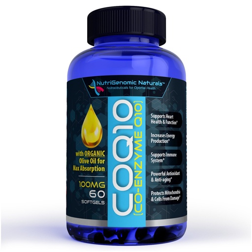 [BRSWGZ32OZYRYDLA] CoQ10, Coenzyme Q10, Highest Absorption with Organic Olive Oil, 100mg, 60 Softgels, Ubiquinone, Ubiquinol, Supports Heart Health, Increases Energy, Pure, Natural, Effective