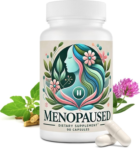 [BRSRAHAROIORYFD3] Suplementos Menopausa para Mulheres -Mulheres Multivitamin para Bem-Estar & Vitalidade -Herbal Suporte para Equilíbrio Hormônio & Conforto Emocional -Ideal para Hot Flash & Night Sweat -90 Cápsula