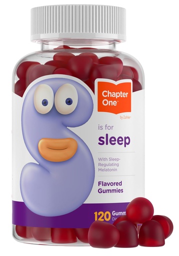 [BRSWYGIBCJ6A423F] Zahler Chapter One Sleep Gummies - 2.5 mg Melatonin Gummies to Support Restful Sleep - Dietary Supplement for Kids' Bedtime Routine - Kosher, Gluten-Free & Dairy-Free - 120 Count