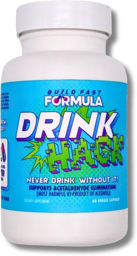 [BRSWY23YOEIGCEL6] DRINKHACK™ Supports Acetaldehyde Elimination - Pantesin Pantethine, Panax Ginseng, B Vitamins - 30 Servings