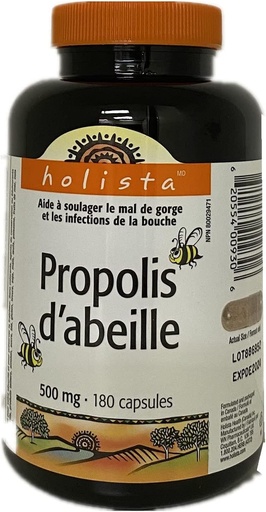 [BRSWKZADAYIWYHLK] Holista Bee Propolis 500 mg 180 胶囊(包1)