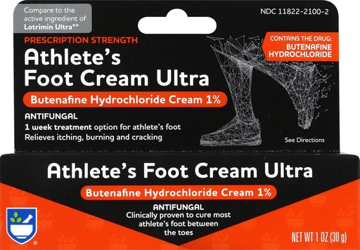 [BRSWGBTYOUIB6EYU] Rite Aid Prescription Strength Foot Care Butenafine Cream - 1 oz, Antifungal Cream, Jock Itch Treatment, Treats Athlete's Foot Cream Extra Strength