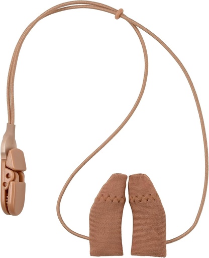 [BRSRMYY5BB5QEHTA] Hearing Aid Protectors and Clip - Corded Fabric Cover with Clasp Protects from Dirt Dust Sweat & Moisture Reduces Wind Noise & Prevents Loss Fits Most (1-Inch, 1.25-Inch, 2-Inch) BTE Devices