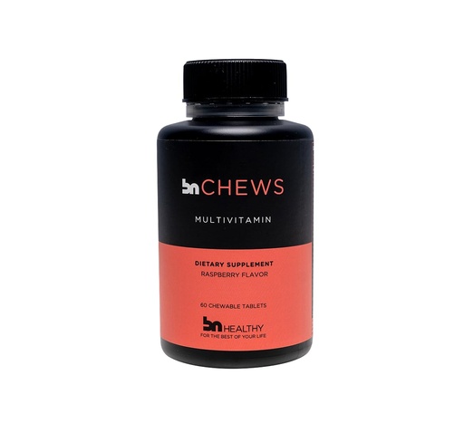 [BRSROEAZAQDR4FI4] BNHealthy Chews Bariatric Multivitamin with Iron - Chewable Daily with B12, D3, Folate and Zinc, Raspberry Flavor, Designed for Post-Surgery Adults, 60 Count