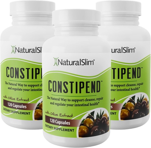 [BRSRMZT7CAIRUALV] Naturalslim Magnesium Oxide - Constipend for Constipation Relief, Colon Cleanser & Stool Softeners for Women & Men with Magnesium Citrate, Aspartate, & Olive Extract - 120 Vegetable Capsules 3 Pack