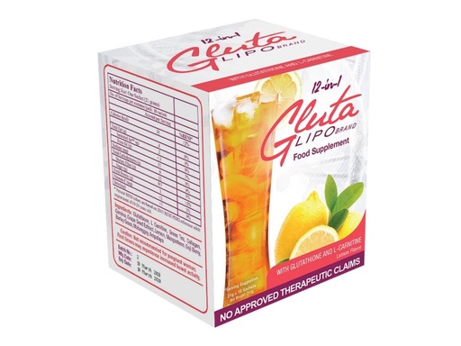 [BRSROAYBOJ7R6G3L] GlutaLipo 12-IN-1 LEMON FLAVOR, 10 Sachets