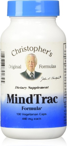 [BRSWIY34AB7AECQ3] Oryginalne wzory Christophera MindTrac Formuła, Natural Mood Support & Memory Supplements 100 Czapki