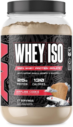 [BRSROFI7BEPQYC3G] All Black Everything 25g Whey Protein Powder | Airplane Cookie | 27 Servings | Whey Protein Isolate | Low Carbs & Low Sugar | MCTs
