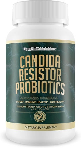 [BRSROGALOIMQG3LJ] Candida Resistor Probiotic - Kami Candida Terbaik Mendukung Capsules - Pil Kami untuk Candida Apakah A Natural Candida Cleanse Detox Probidida Kompleks - Candida Pills - Candida Resistor Suplemen