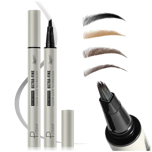 [BRSRAAABDMBQEH3B] Microblading Eyebrow Pencil, Liquid Magical Multi-Tip Eyebrow Pencils for Women, Waterproof Eyebrow Pen for Natural Brow, Long Lasting Eyebrow Dye with Hair Like Strokes Brows Makeup Pen