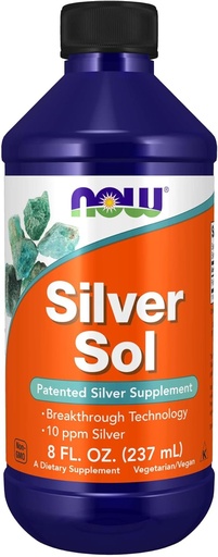 [BRSWIZYBDEDGG2TI] NU Foods Supplementen, Silver Sol 10 PPM met elementair zilver en gedeïoniseerd water, vloeibaar, 8-Ounce