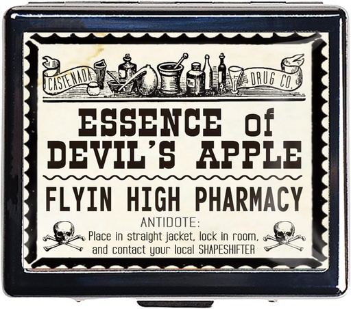 [BRSROGIZAUIQA3TD] 7 Days Chromed Shiny Silver Pill 주최자는 거울 내부에는 8 개의 분리 된 Compartments Rectangle 7 Days Pill Box Pill Case (Devil's Apple의 본질)가 있습니다.