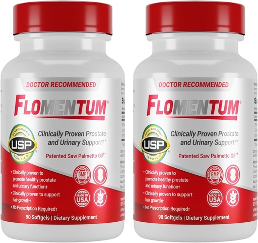 [BRSWGCA5C5YQOCIU] Flomentum® Saw Palmetto for Men Prostate Supplement | Prostate Support Supplement for Men's Health | USP Verified - Healthy Urinary Flow & Urinary Function - 320mg Once Daily (180 Count)