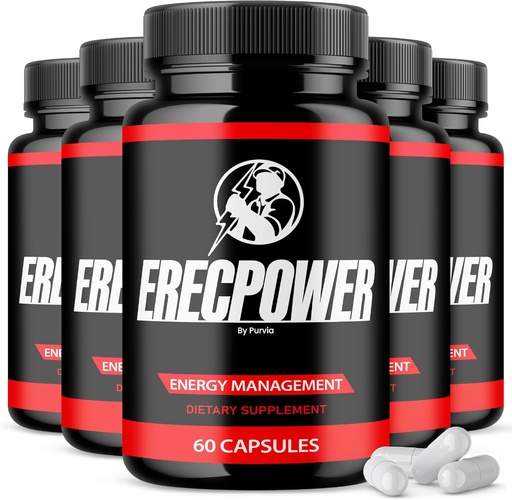 [BRSRAAQ7CIAQ2CLV] (5 пакет) Erecpower Таблетки, Erecpower Supplement Advanced Міцність Продуктивність суміш, Erecpower Капсули Максимальна сила формули Erecpower виготовлені в США Підтримка вітаміну (300 капсули)