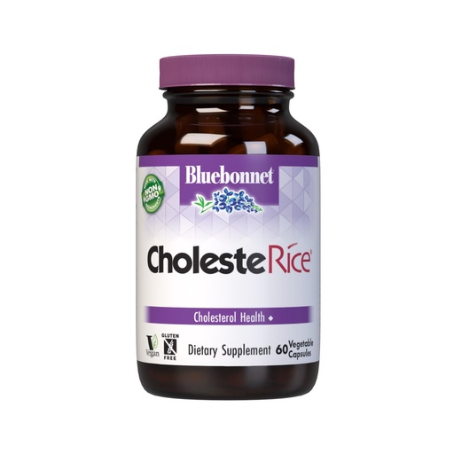 [BRSWIYQTPJ5RKA3U] Bluebonnet Nutrition CholesteRice Vegetable Capsules, Red Yeast Rice, Plant Sterols, Pantethine, CoQ10, Policosanol, Vegan, Vegetarian, Non GMO, Gluten Free, Milk Free, SOY-FREE, 60 Vegetable Capsules