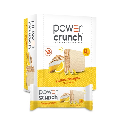 [BRSWGGQZDJ5WMAA7] Power Crunch Protein Energy Wafer Bars, Lemon Meringue, 1.4 Ounce (12 Count)