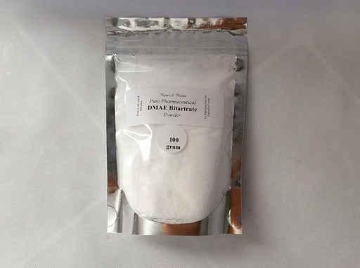[BRSWKGIYC4IRQ2AZ] DMAE Bitartrate Powder: Pure(100 gram) Skin Tightening, Wrinkle Reducing Topical/Oral