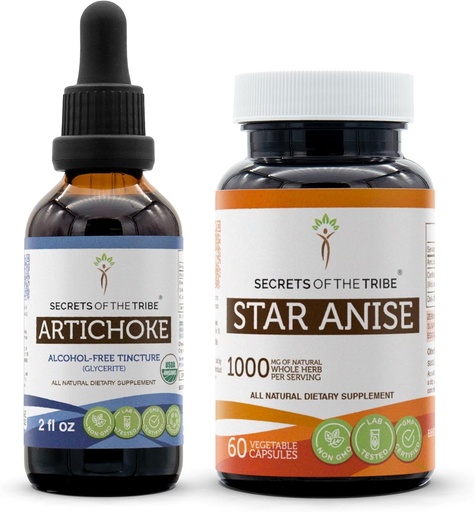 [BRSROEIPAAAWE2YZ] Artichoke USDA Organske in zvezdne kapsule janeža (2 kosa) 