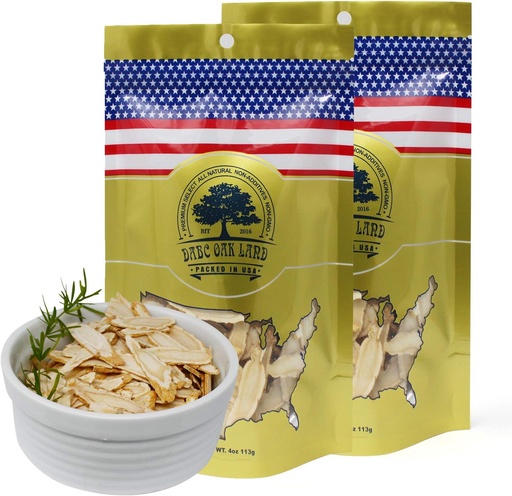 [BRSWGBT4OENAYAA6] 2 Bags American Ginseng Slices from Wisconsin, DOL American Wisconsin Ginseng Slices Root for Tea, Energy for Men Women Health Boosts Immunity, Gluten Free, 花旗参/西洋参 Long Strip 2 Bags of 4OZ, 8OZ