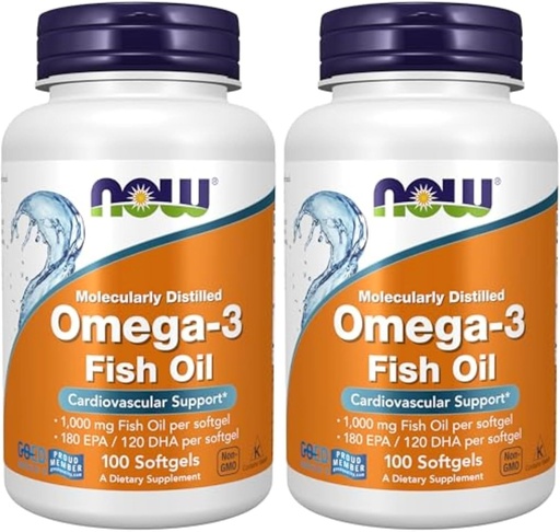 [BRSRAY35DIHAOFI3] AHORA Alimentos Omega-3-100 Softgels (Pack de 2)