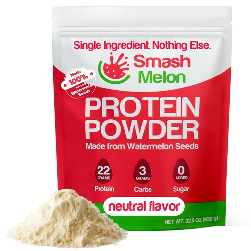 [BRSROBD4BUJWM2DK] Watermelon Seed Protein Powder Raw - Cold-Pressed, Single-Ingredient Unflavored Protein Powder- Shake or Bake with it