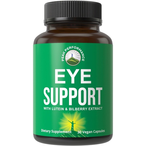 [BRSWG233CVYGAGTL] Peak Performance Eye Vitamins - Macular Support Supplement with Lutein, Zeaxanthin, Astaxanthin, Carotenoids, Bilberry Extract. Capsules for Aging Eyes, Computer, Smartphone Users. Avoid Degeneration