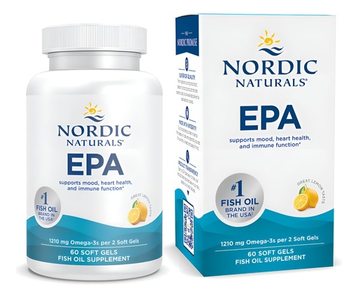 [BRSWIYAKCIOGAAD2] Nordic Naturals EPA, Lemon - 60 Soft Gels - 1210 mg Omega-3 - High-Intensity EPA Formula for Positive Mood, Heart Health & Healthy Immunity - 30 Servings