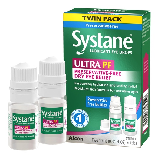 [BRSROYA2O54GE2TB] Systane Ultra Multi-Dose Preservative-Free Eye Drops Twin Pack (2x10ml)