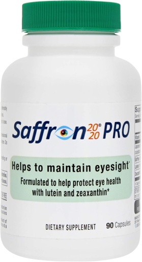 [BRSWGGALA4BQAAD2] Saffron 2020-PRO Supplement met Saffron, Resveratrol, Zeaxanthine en Luteïne- 90 Vegetarische Capsules