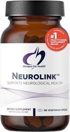 [BRSWIYQPAQPBMFDI] Designs for Health Neurolink - L-Tyrosine, GABA, 5-HTP, Inozitol + Taurín Supplement - Designed to Support Mood, Neurological + Cognitive Health - non-GMO (180 Kapsule)