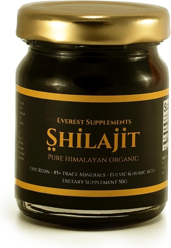 [BRSROBAOB4MQOADD] Shilajit Pure Himalayan Organic Shilajit Resin - Shilajit for Men - Gold Grade 500 mg Maximum Potency - 85 Trace Minerals & Fulvic and Humic Acid for Energy Immune Support, 30 Grams (50 Grams)
