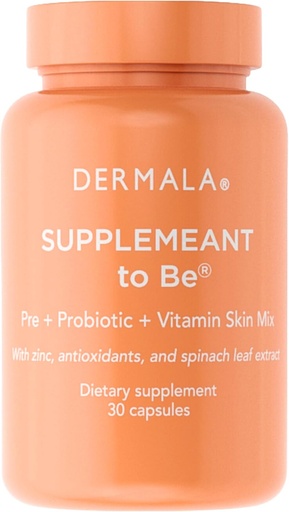 [BRSWG23QCAMBMGQY] Dermala #FOBO Supplement til å være Acne Supplement | Alle naturlige daglige prebiotika Probiotika Vitaminer Hud Blande med sink | Forbedre Clear Blemish-fri strålende hud gjennom Balancing Gut Helse