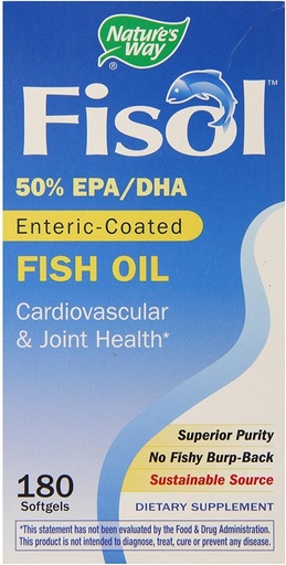[BRSWIYTYDEJWG2L2] Fisol Fish Oil 100mg DHA / 150mg EPA (180 Softgels)