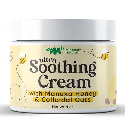 [BRSRMAL3AQJQYGT4] Ultra Soothing Colloidal Oatmeal Cream with Manuka Honey - Eczema Cream for Kids and Adults - Steroid Free Anti Itch Lotion for Dry & Itchy Skin Relief with Natural and Organic Ingredients