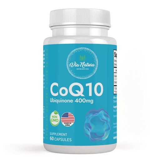 [BRSROBA5BANR62DF] CoQ10 Ubiquinone 400mg | Supplement | 60 Capsules